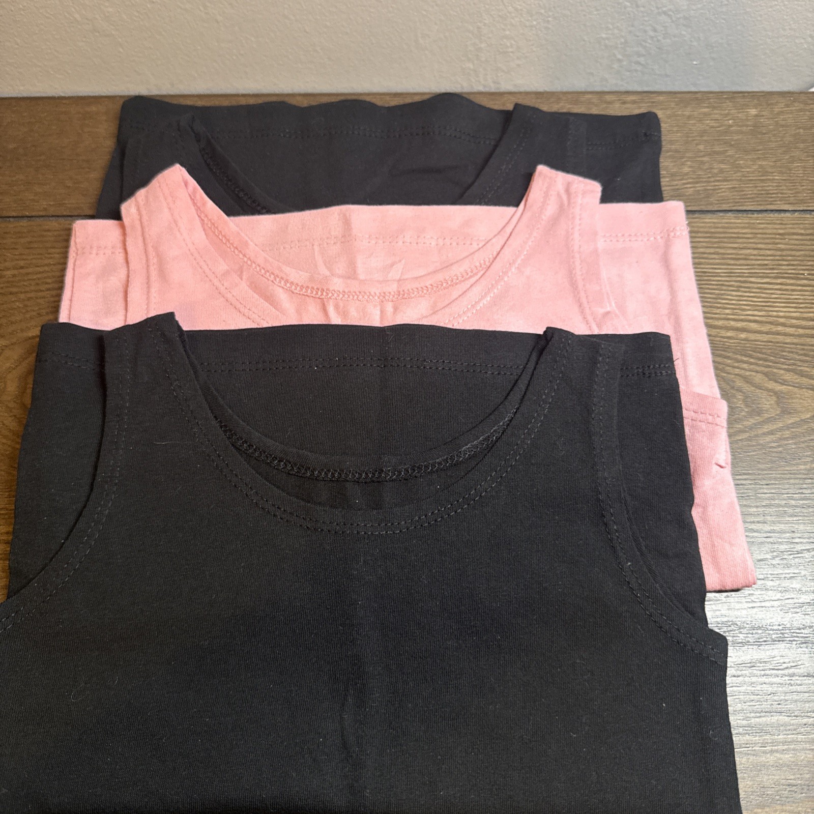 Wonder Nation Toddler Girls 2T-3T Tank Top Pink and Black