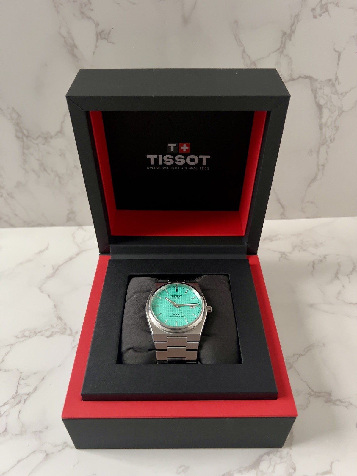 Tissot PRX Powermatic 80 Watch | 40mm | Swiss Automatic | Mint Green | Excellent
