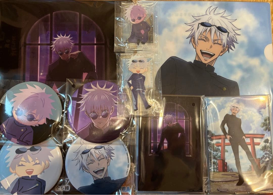 Sega Lucky Lottery Jujutsu Kaisen Gojo 10-Piece Set G賞 E賞 F賞 Used