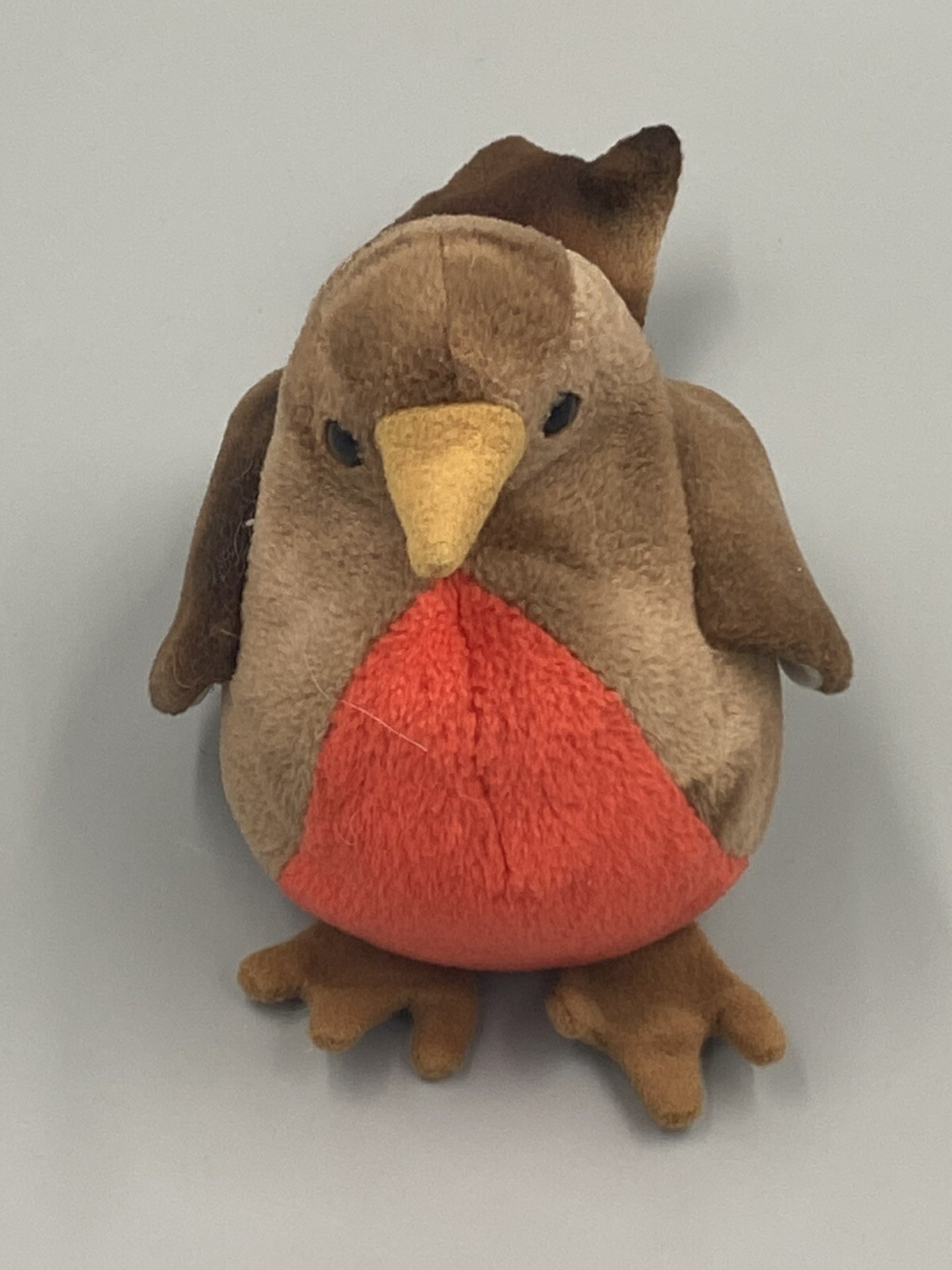 Vintage 1998  TY Beanie Baby Early the Robin Bird Beanbag Plush Toy Doll