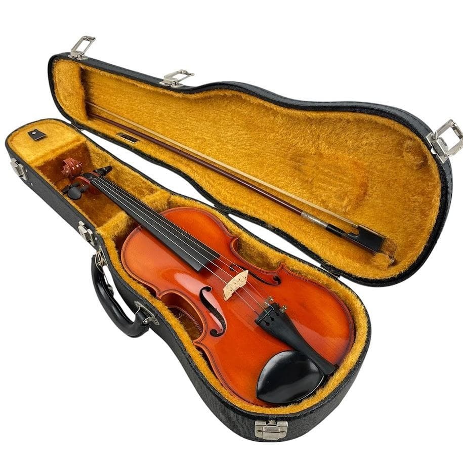 Rare 1976 Kiso Suzuki Violin No.350 3/4 Tiger Flame Maple Japan Vintage w/ Case