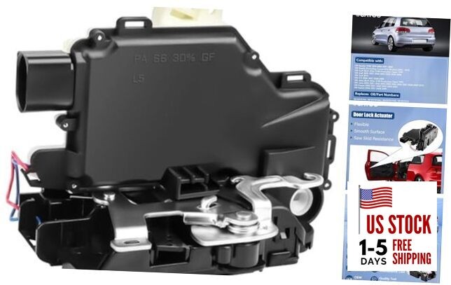  Front Left Driver Side Door Lock Actuator Fit for VW Beetle Golf GTI Passat 