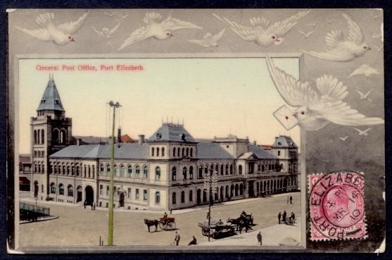 CAPE OF GOOD HOPE GPO PORT ELIZABETH PPC w/APPROPRIATE CANCEL