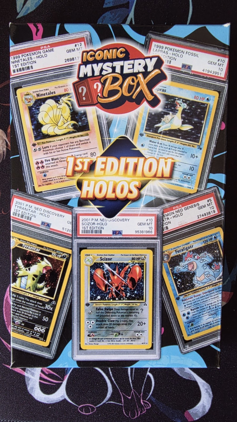 MYSTERY POKEMON: 1ST EDITION/ PSA/WIZARD OF THE COAST/HOLO/ENGLISH/VINTAGE