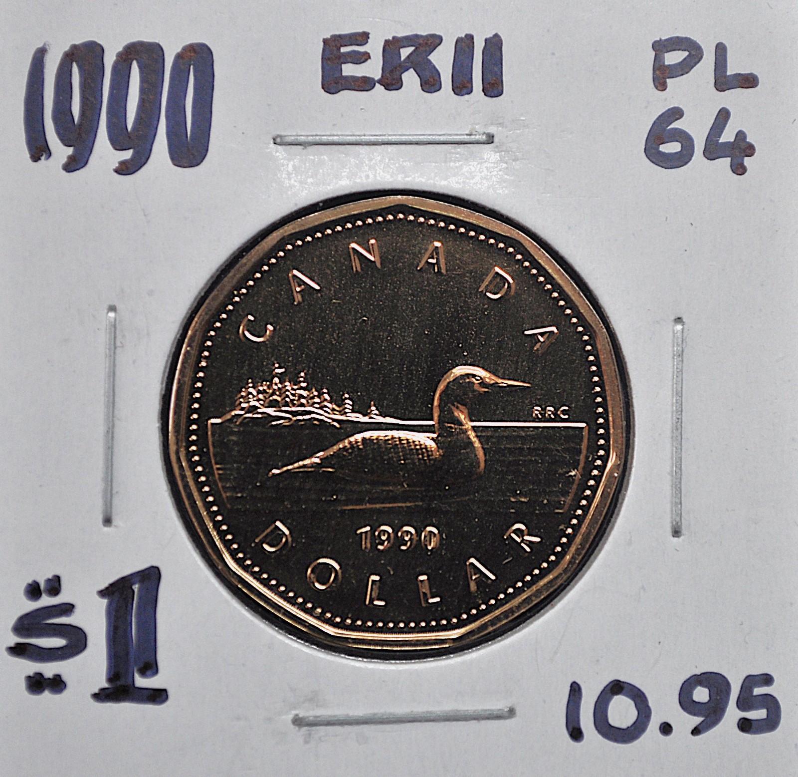 1990 Canada $1 Prooflike Loonie