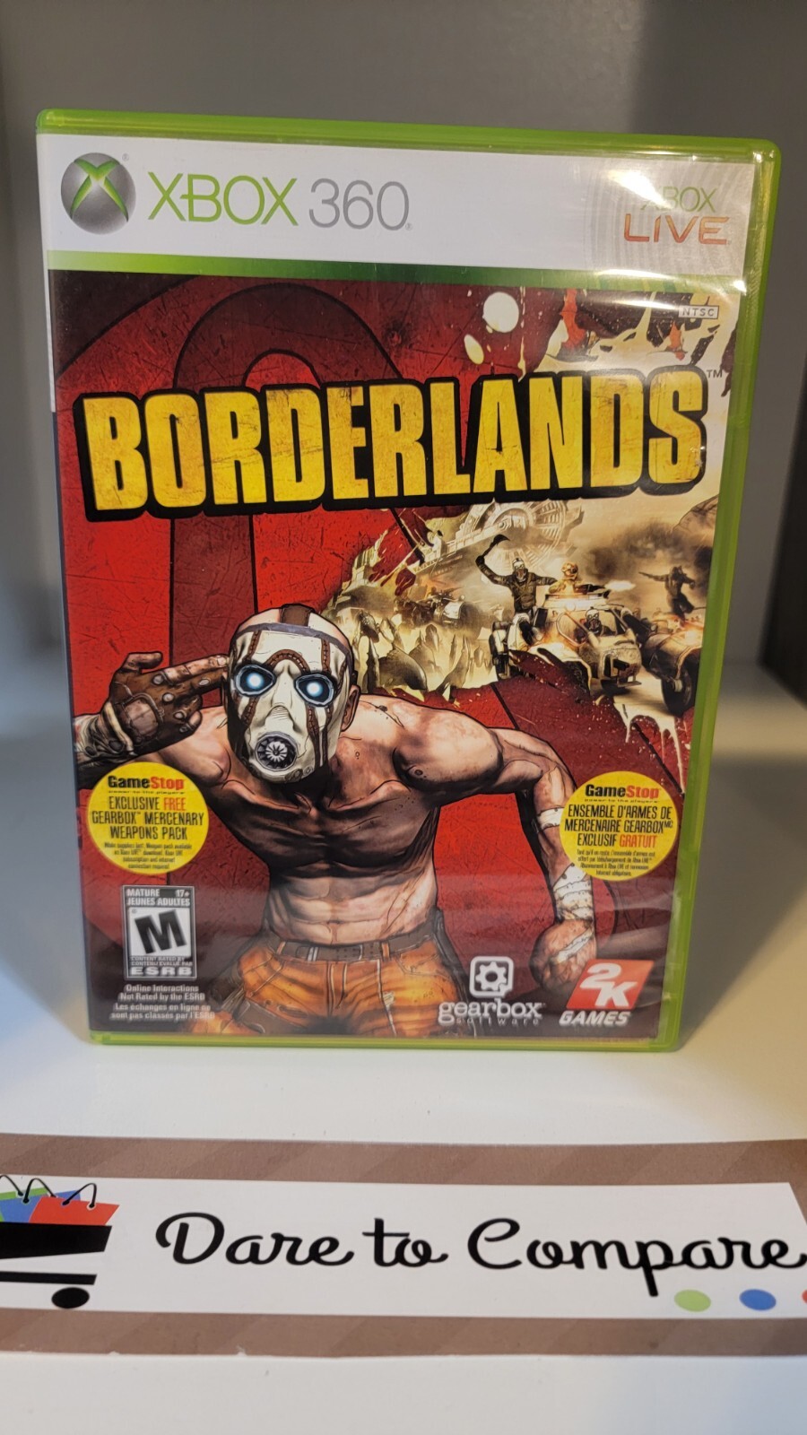 Borderlands (Microsoft Xbox 360, 2009) GameStop Exclusive Complete Excellent!