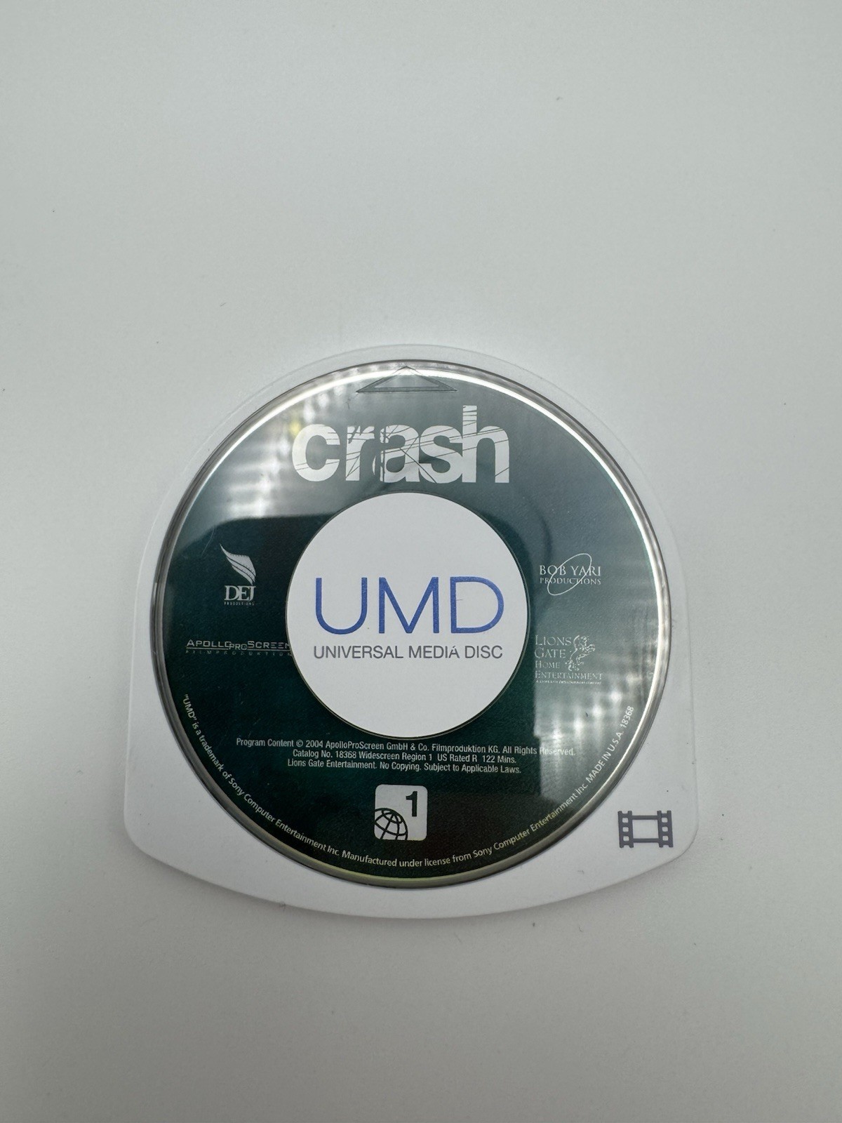 Crash Movie UMD for Sony PlayStation Portable (PSP) Disc Only Tested And Working