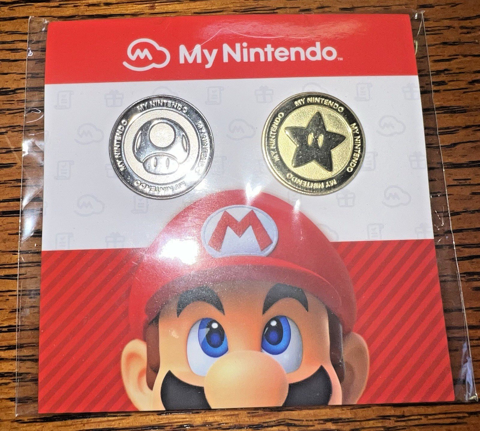 Nintendo My Nintendo Platinum Point & Gold Point Coins Pin Set Promo Reward NEW