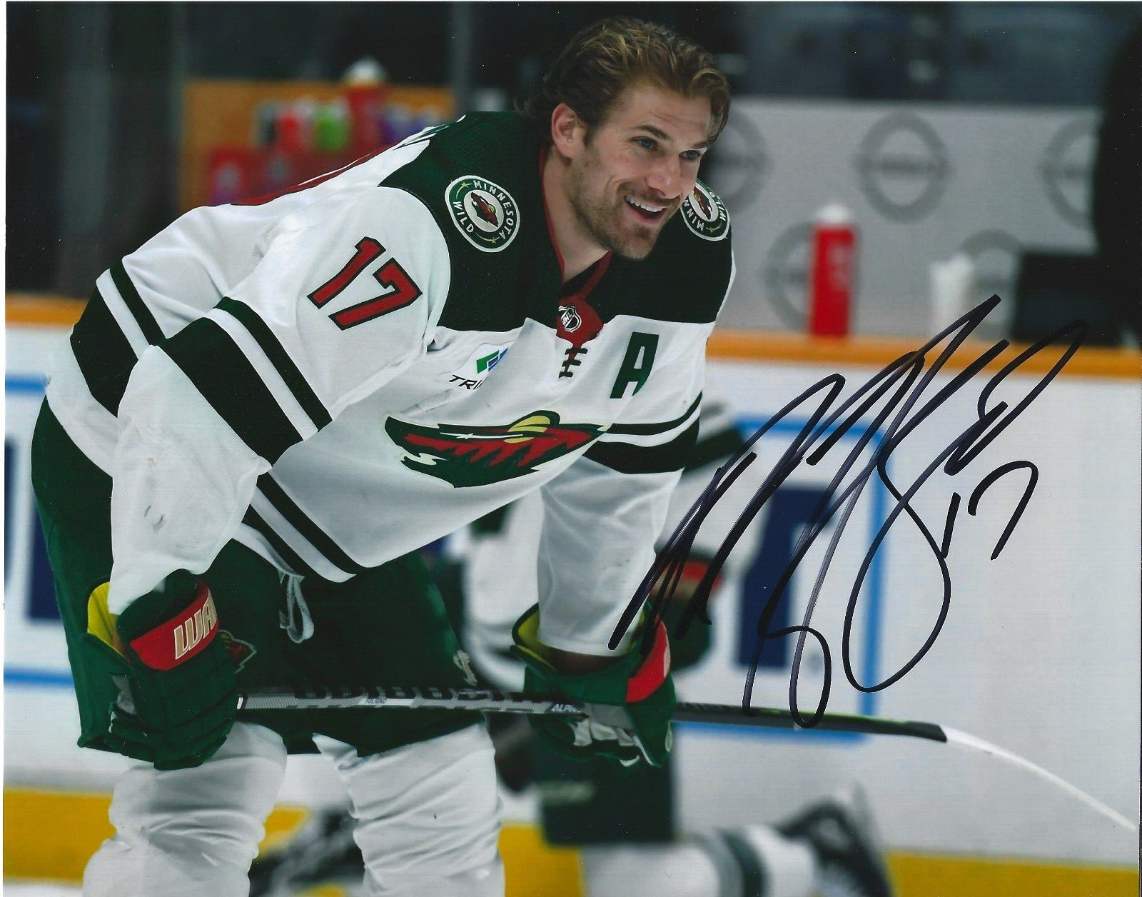 MARCUS FOLIGNO Signed 8.5 x 11 Photo Signed REPRINT Hockey MINNESOTA WILD