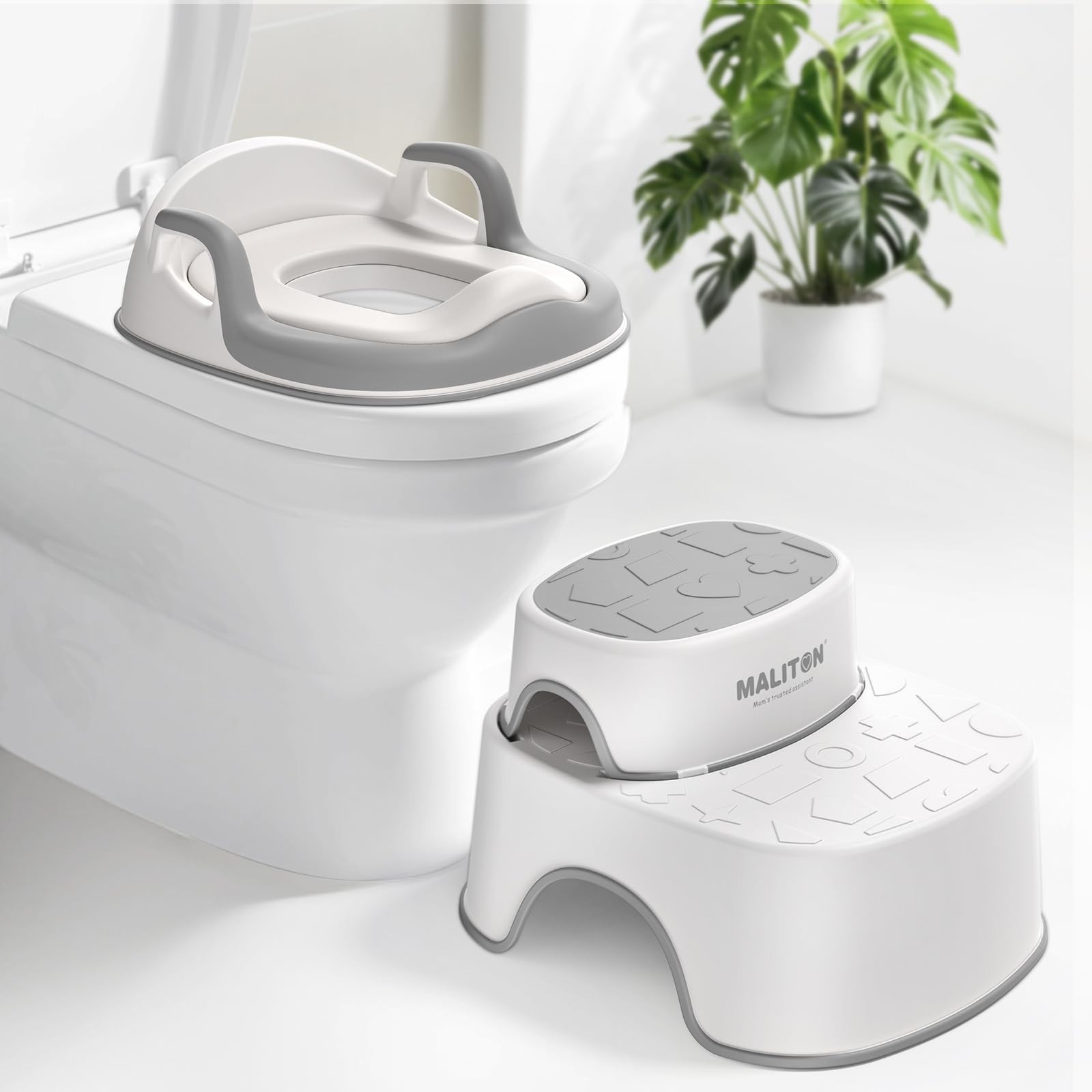 Baby Potty Training Seat with Step Stool, Potty Training Toilet for Boys Girl...