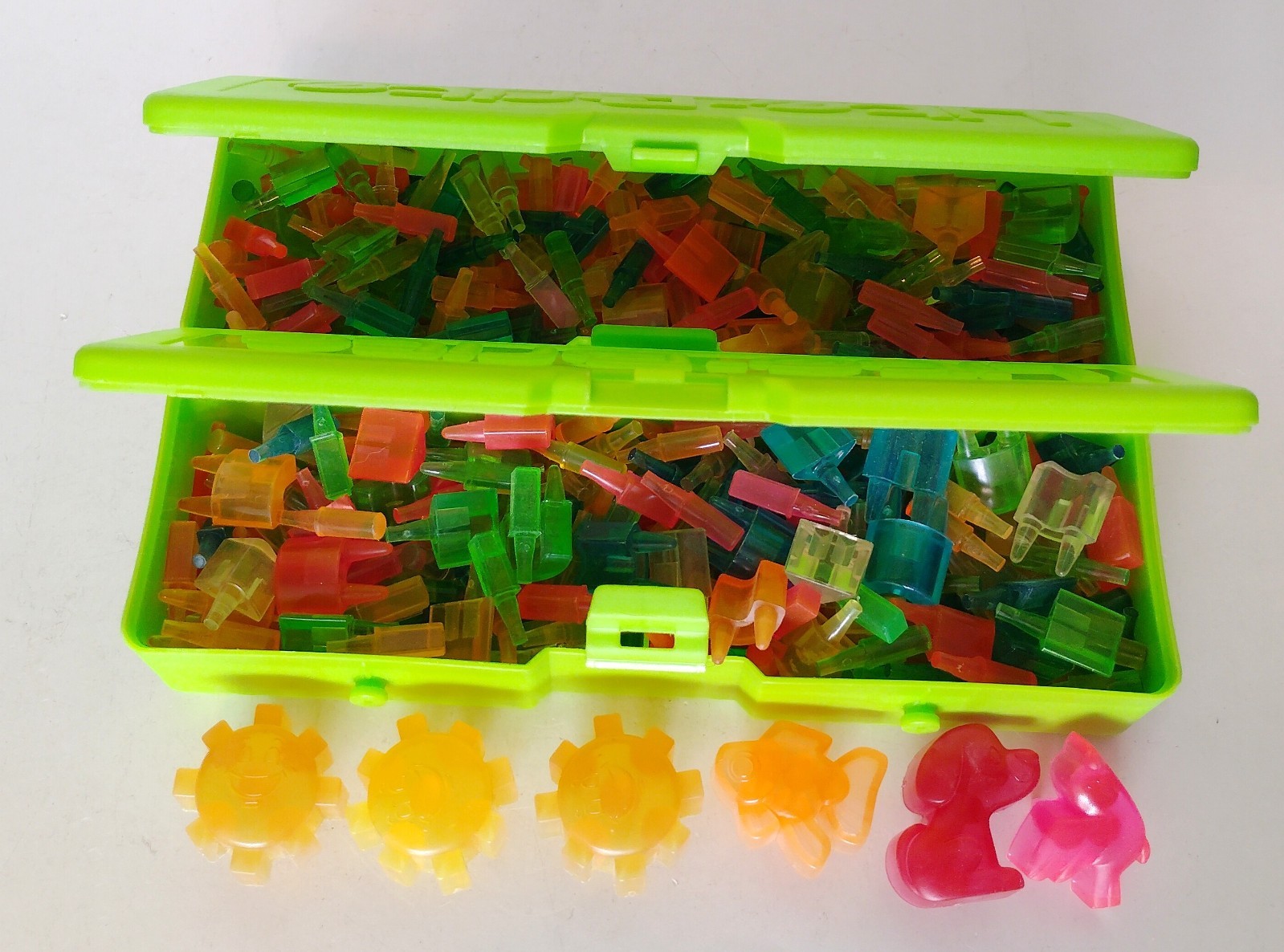 Huge Lot of Replacement Lite Brite Pegs - Mixed Colors + 2 Storage Boxes