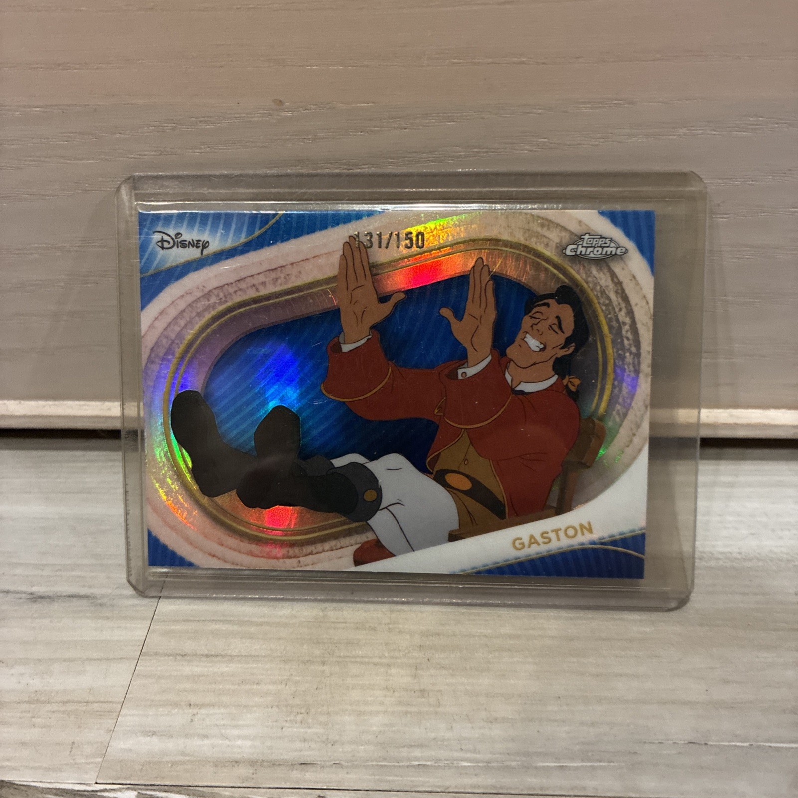 GASTON - 2025 Topps Chrome Disney #127 BLUE Refractor 131/150