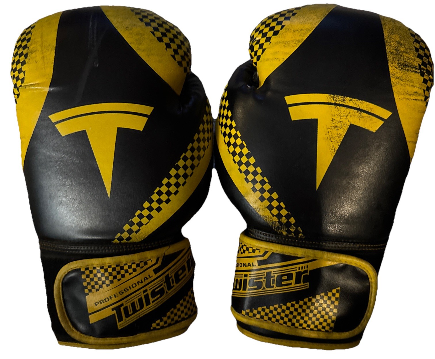 2 Professional Twister Hook and Loop Training Boxing Gloves 11.5 Oz, Leather