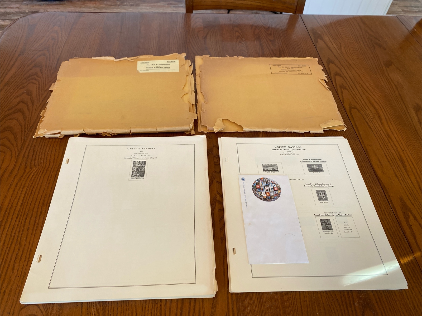 Scotts Special Album United Nations Stamps Commemorative Air Mail Letter Postal