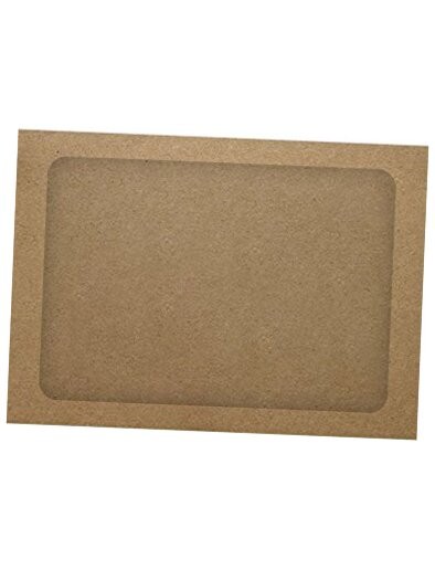 A7 Full Face Window Envelopes | Peel & Press | 5 1/4" x 7 1/4" | Brown Kraft