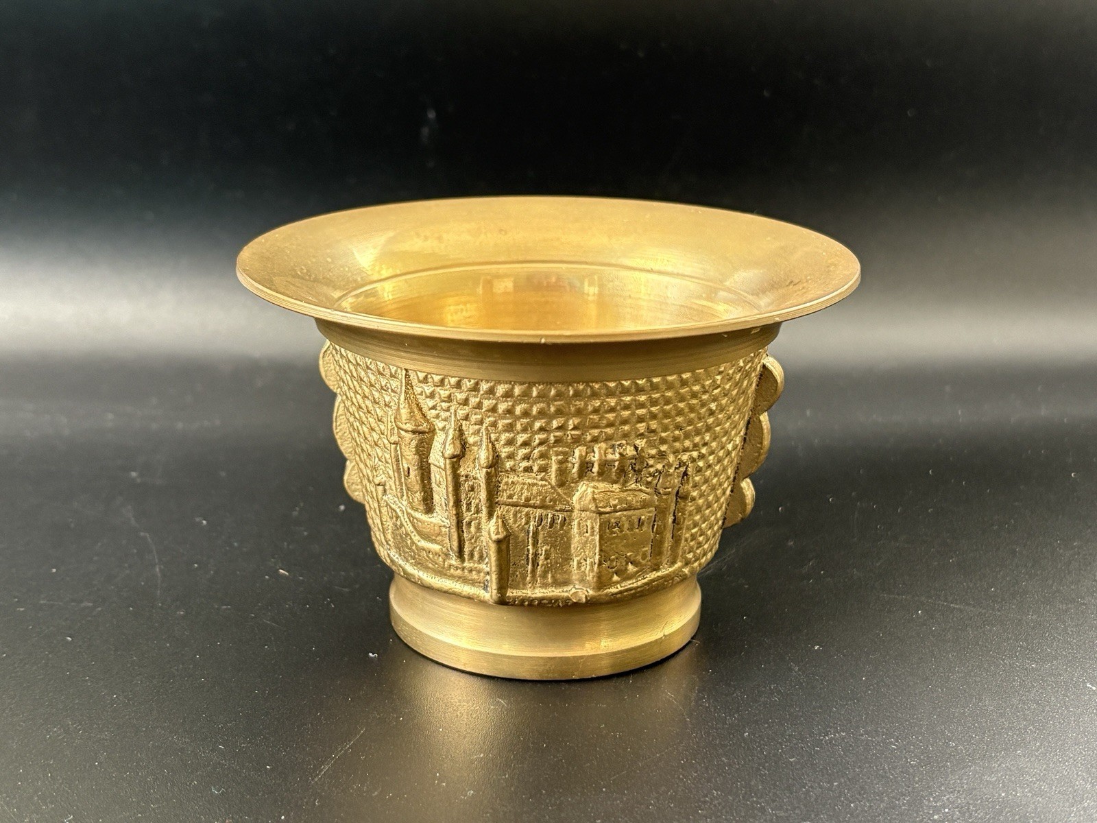 Vintage Brass Apothecary Pharmaceutical Cup Mortar Bowl
