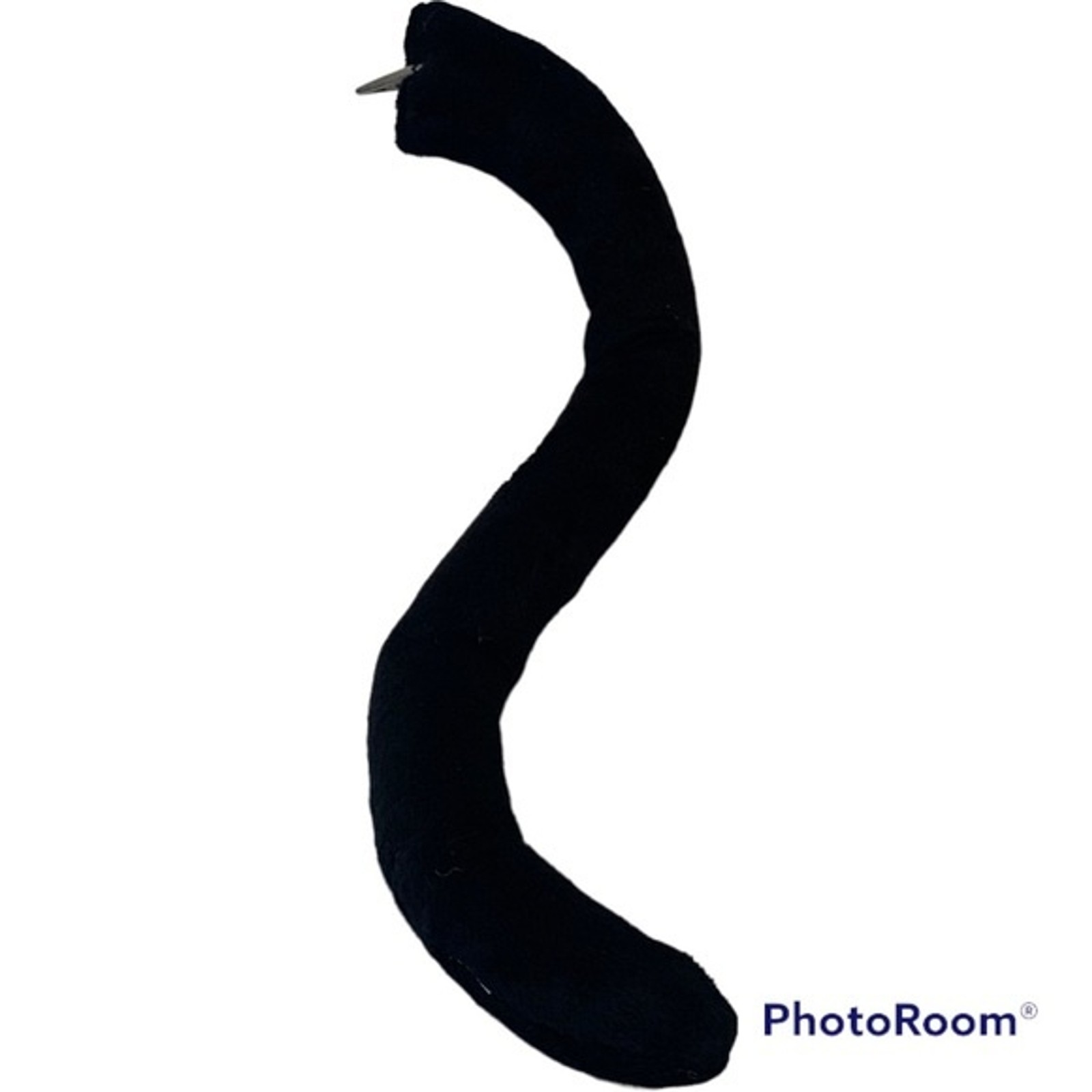 Black Tail - Clip on Black Stuffed Tail.  Excellent Condition. 20" Long