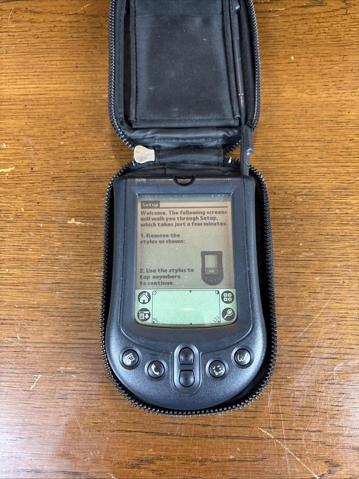 Palm M105 PDA Palm Pilot Digital Organizer planner touchscreen Stylus Case Works