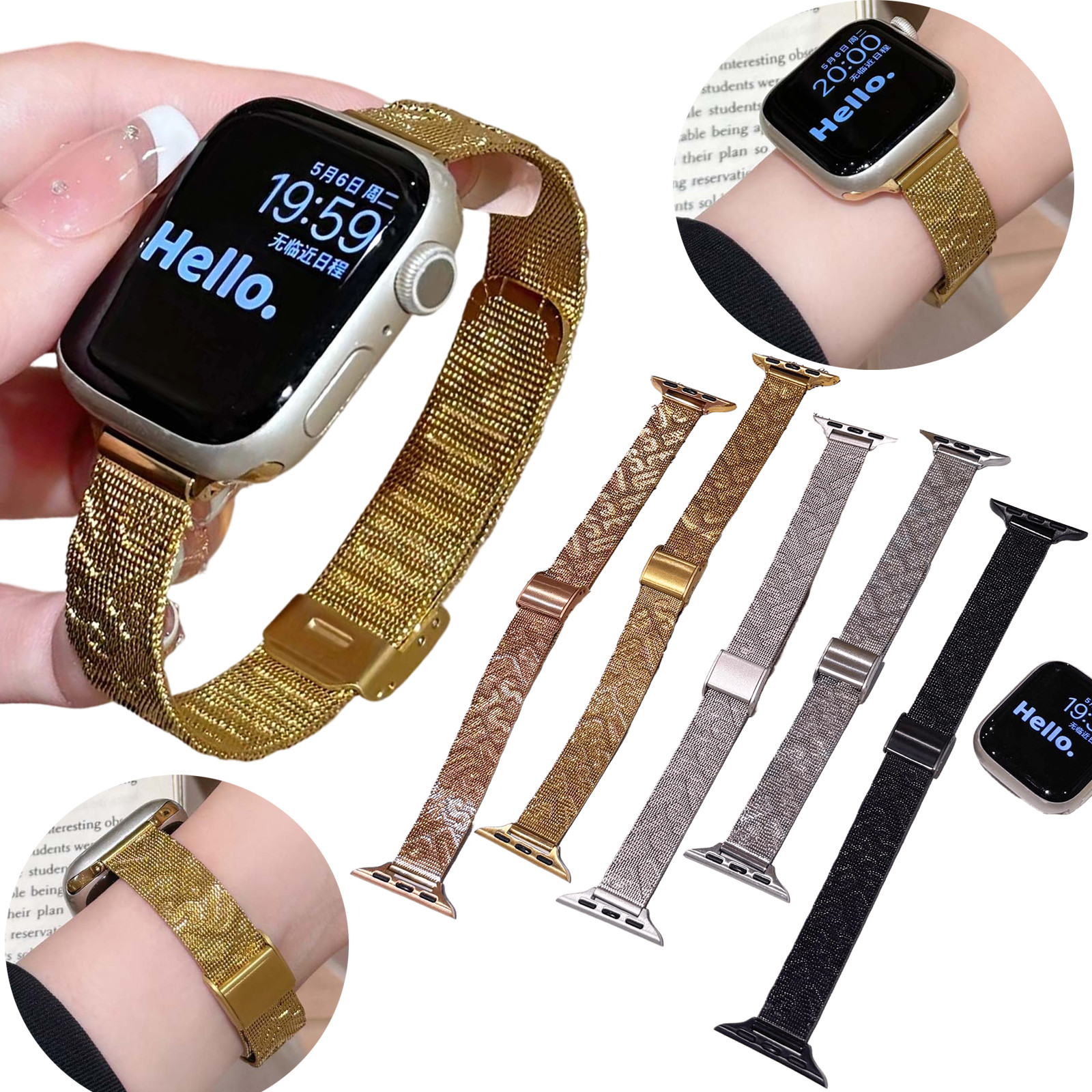 Metal Strap Band For Apple Watch Series 11 10 SE Ultra 38/40/41/42/44/45/46/49mm