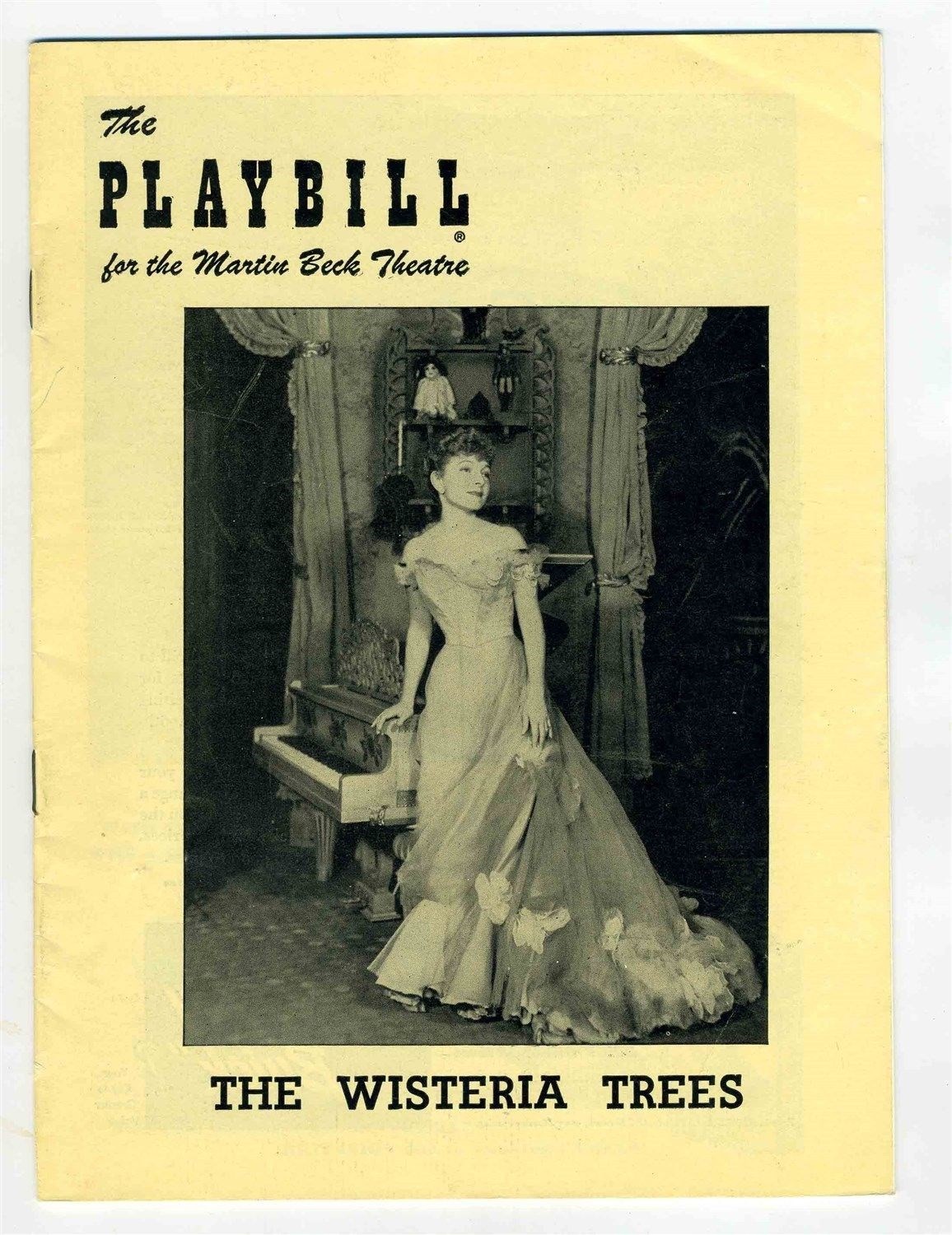Playbill The Wisteria Trees 1950 Helen Hayes Walter Abel Kent Smith Ossie Davis