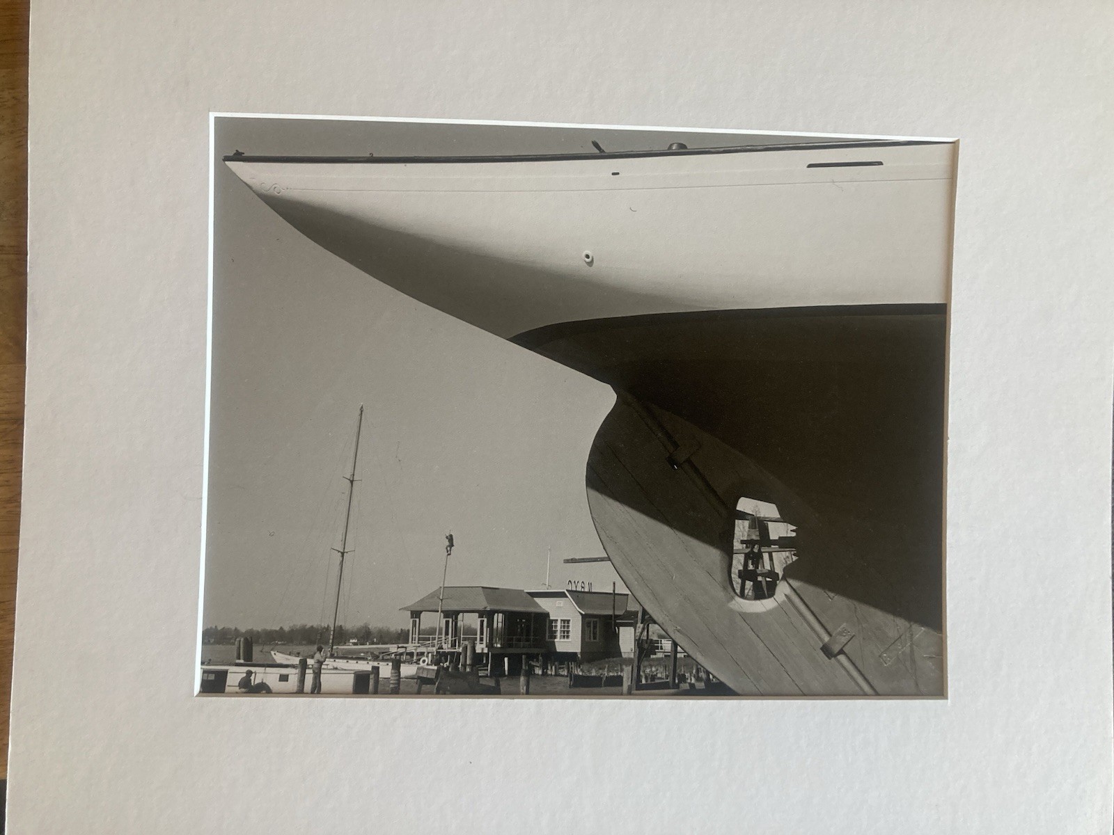 Dry dock Mounted Photo/by Truax(15.5x18.5)image -12.5x9.5