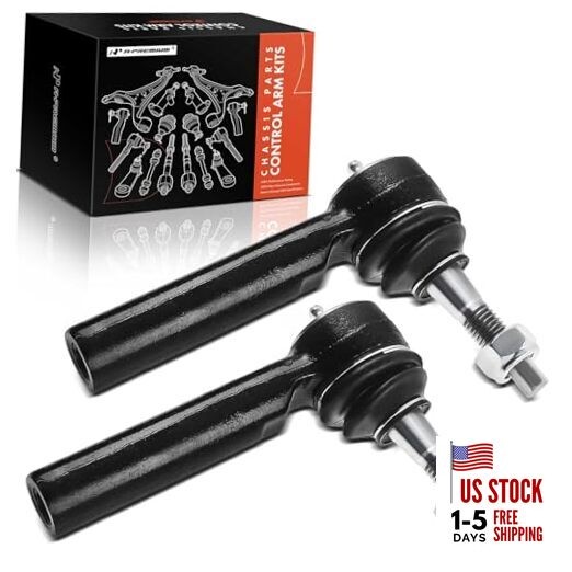  2 x [5.520 Inch] Front Outer Tie Rod Ends, Compatible with Chevy & GMC & 