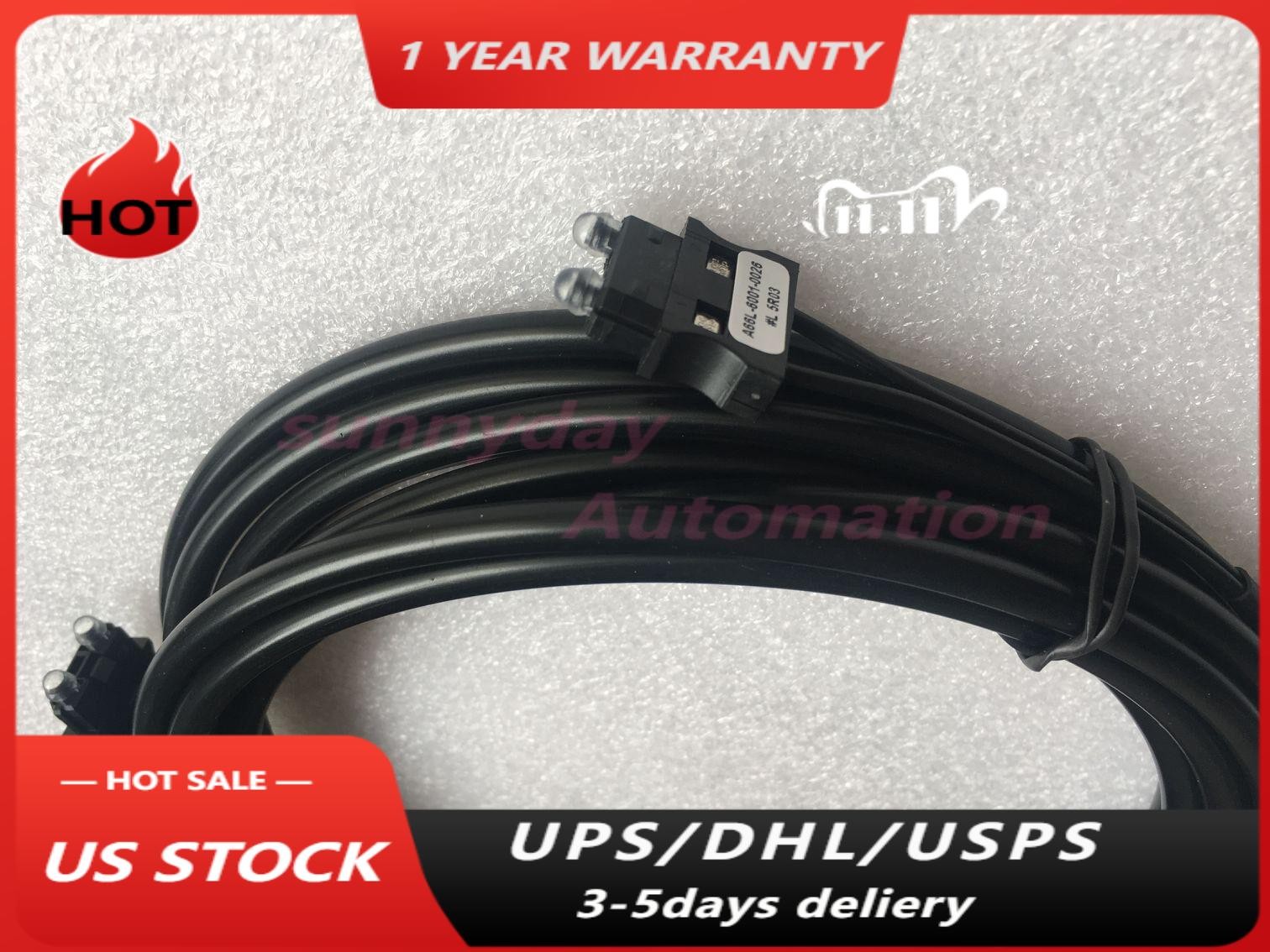 FANUC  FIBER OPTIC CABLE A66L-6001-0026#L20R03  NEW