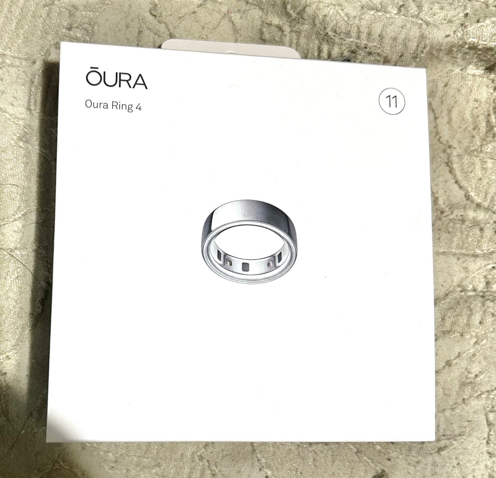 Oura Ring Silver Generation 4 Size 11 Brand New