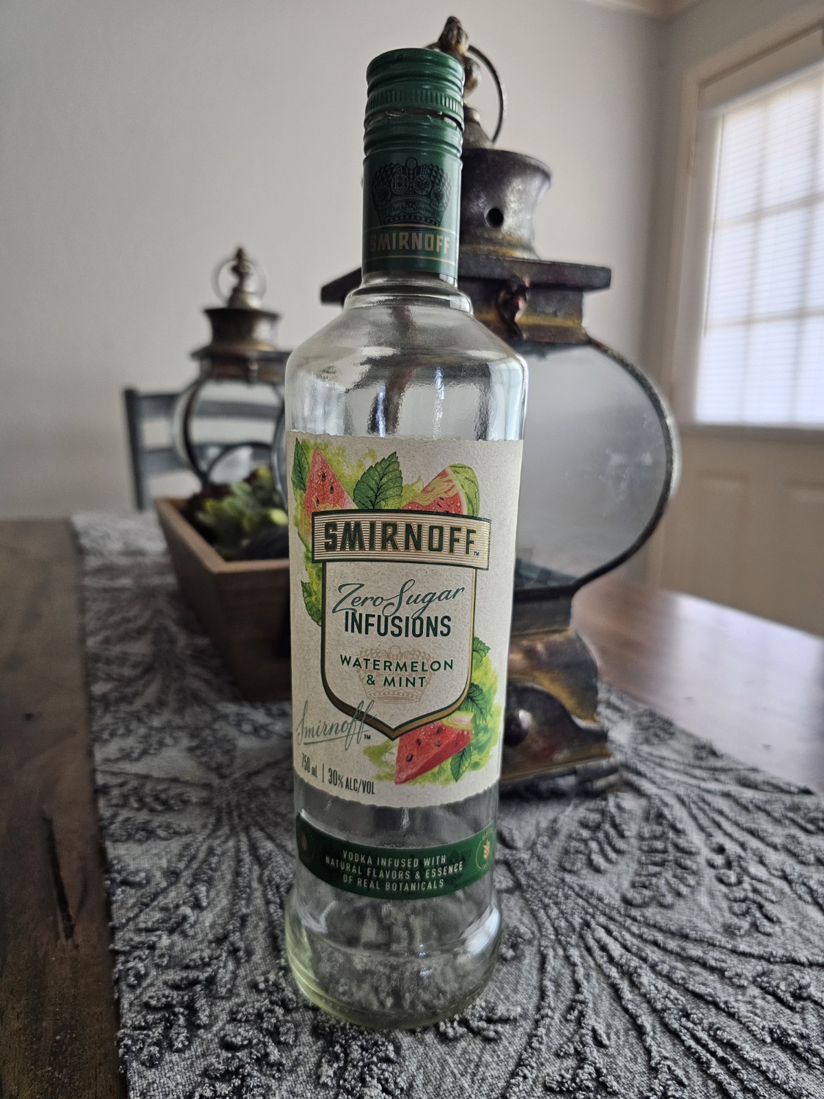 EMPTY Smirnoff Zero Sugar Infusions Bottle For Crafts Home Use Collectable Decor