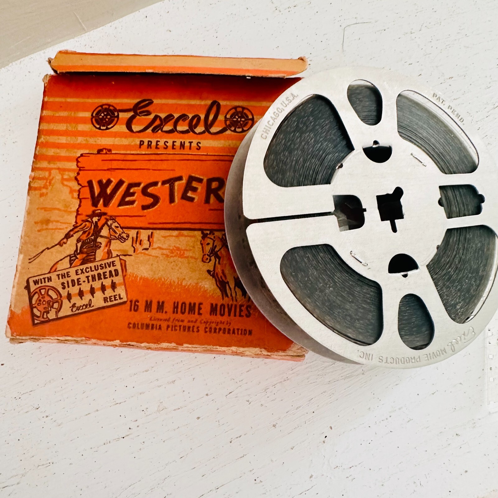 Vintage Excel western 16MM Home Movie Charles Starreti In Stranger From Texas