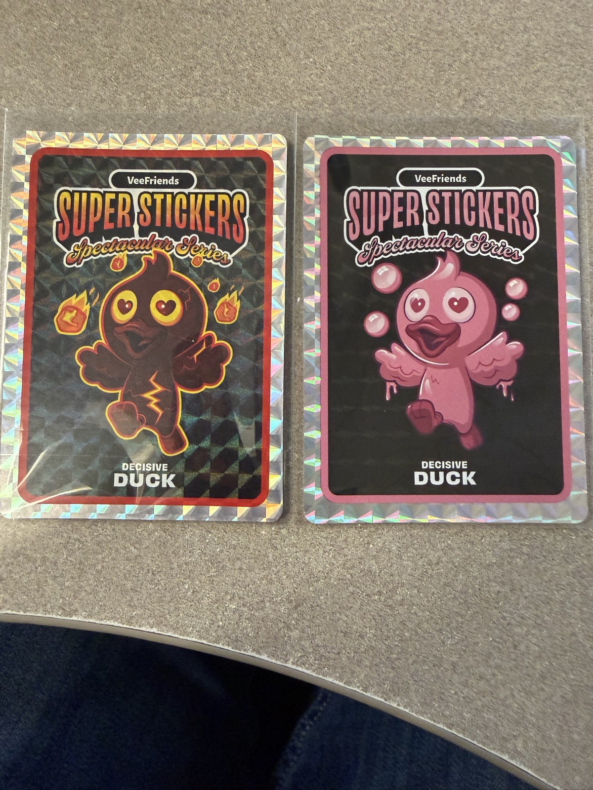 VeeFriends Spectacular Stickers Decisive Duck Holo 2026 Set of 2