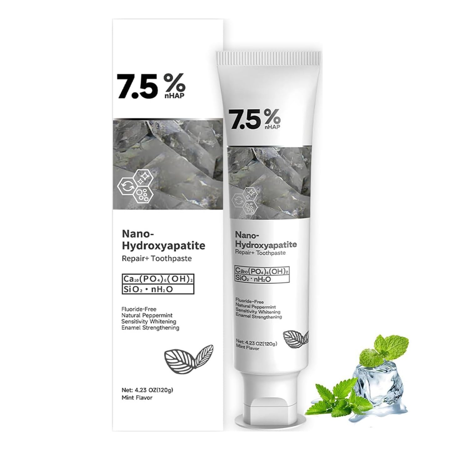 Hydroxyapatite Toothpaste for Advanced Enamel 4.23 Fl Oz (Pack of 1) 