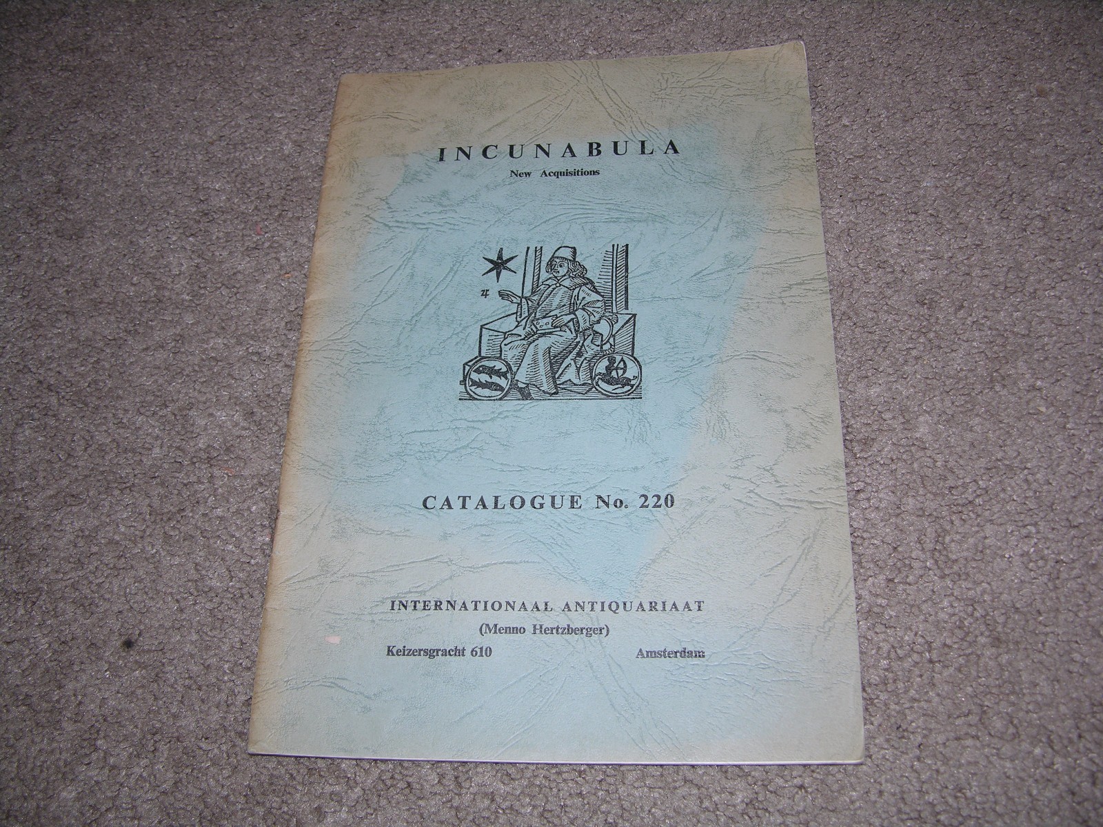 c.1950 Incunabula Catalogue #220 Internationaal Antiquariaat