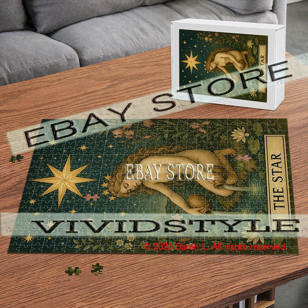 The Star Tarot Card aesthetic magical 500pc jigsaw puzzle 15X20.5 in