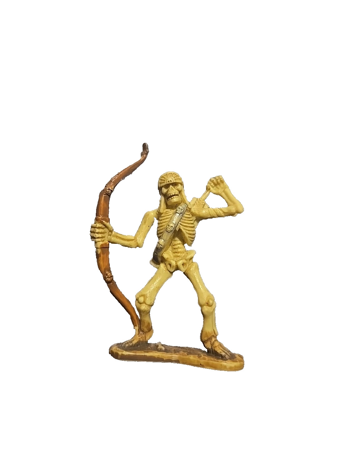 Unbranded Mini Soldier Skeleton Warrior Archer Plastic 1/32 Marked 1461-P A2