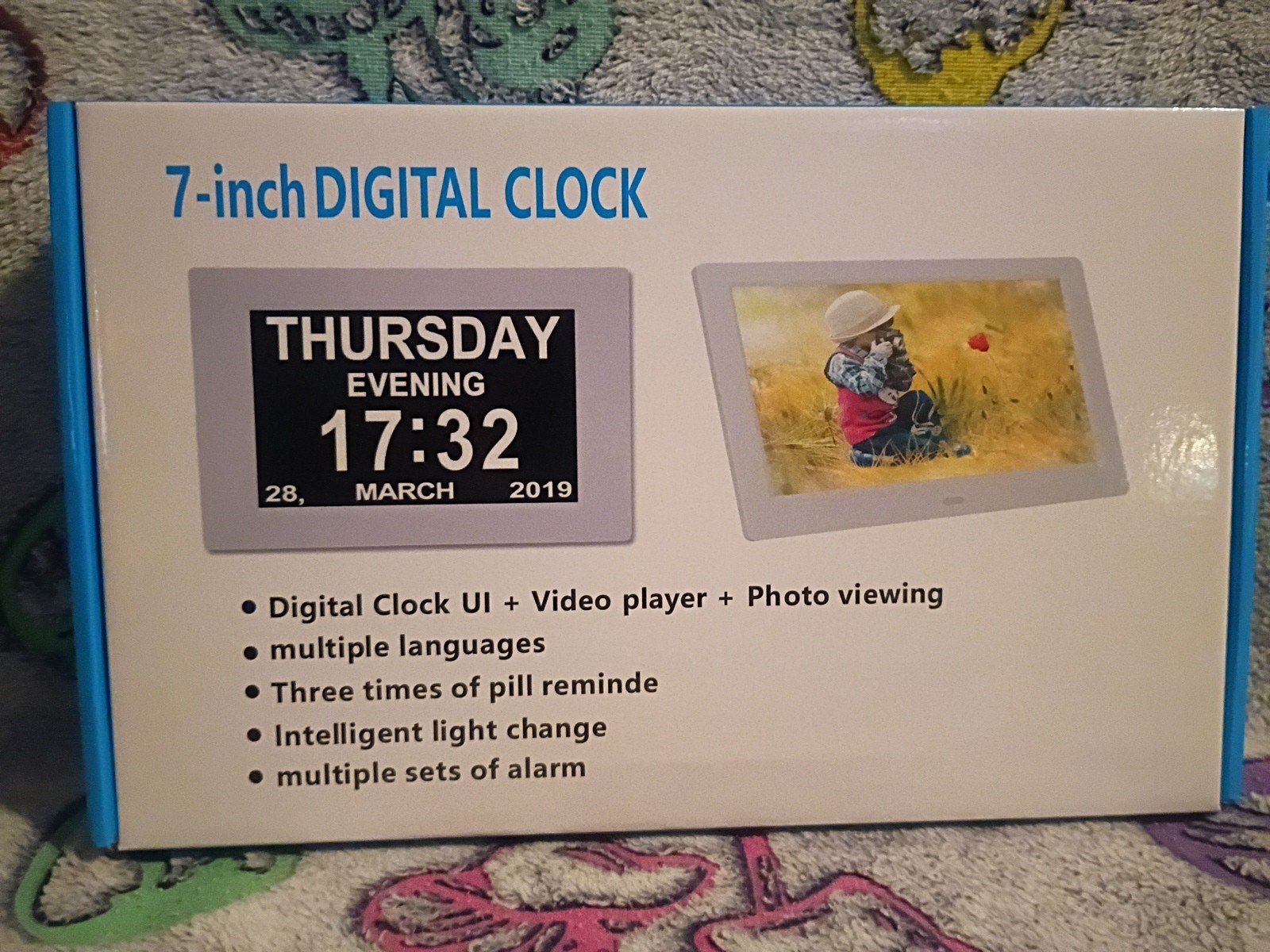 7 Inch Digital Photo/ Clock