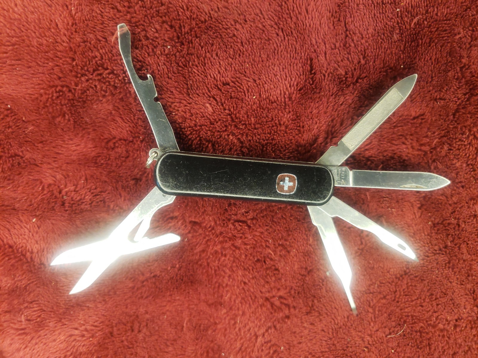 Wenger Swiss Army Knife Black Pocket Tool Chest 65mm