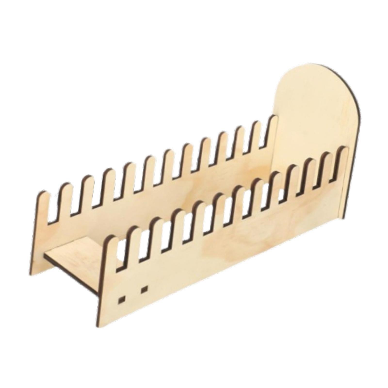 Card Display Stand CD Display Rack Desktop with Ends 12 Slots Space Saving