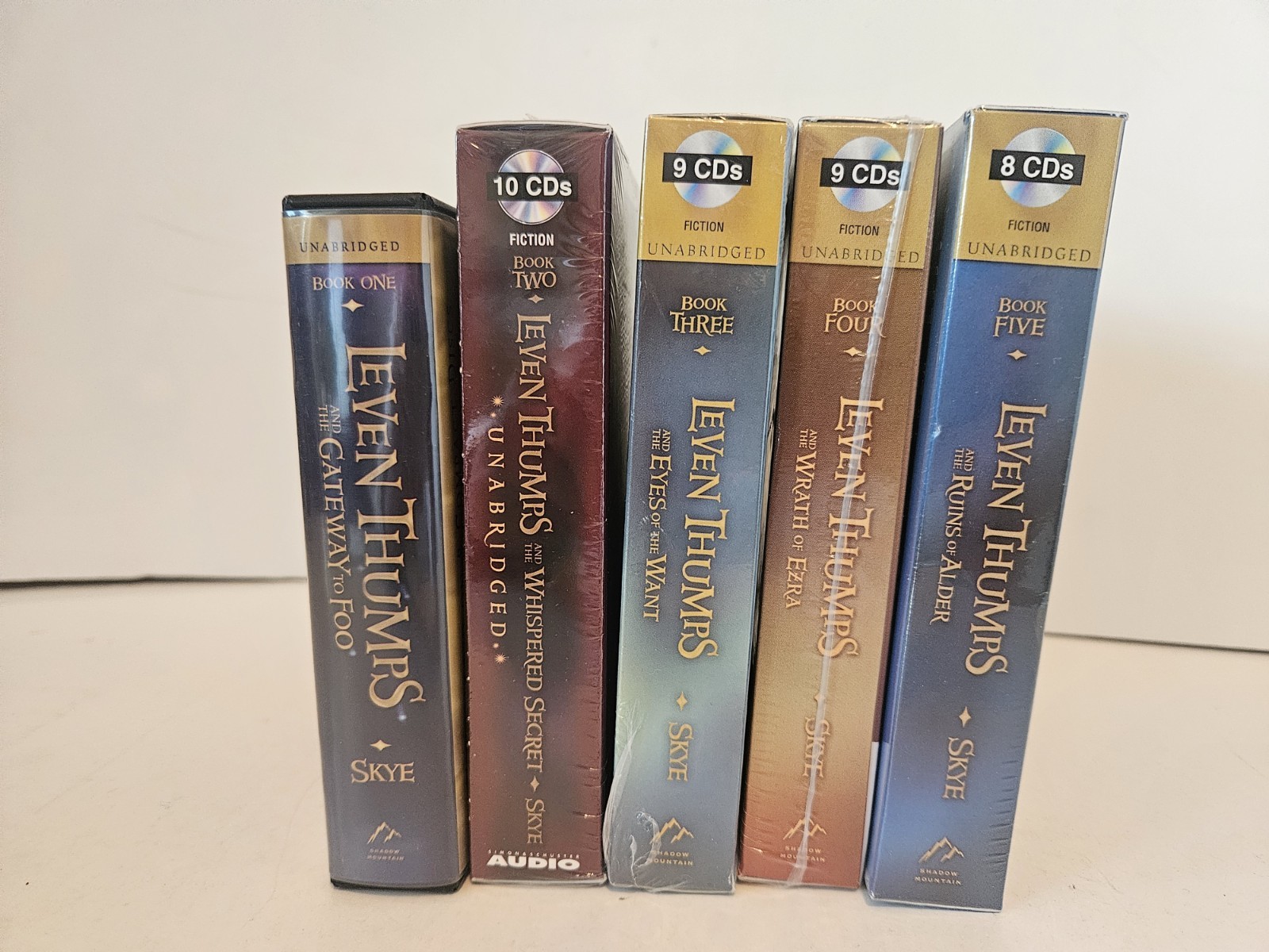 Leven Thumps Unabridged  Audiobooks CD'S 1-5 Set By Obert Skye All Are NEW But 1