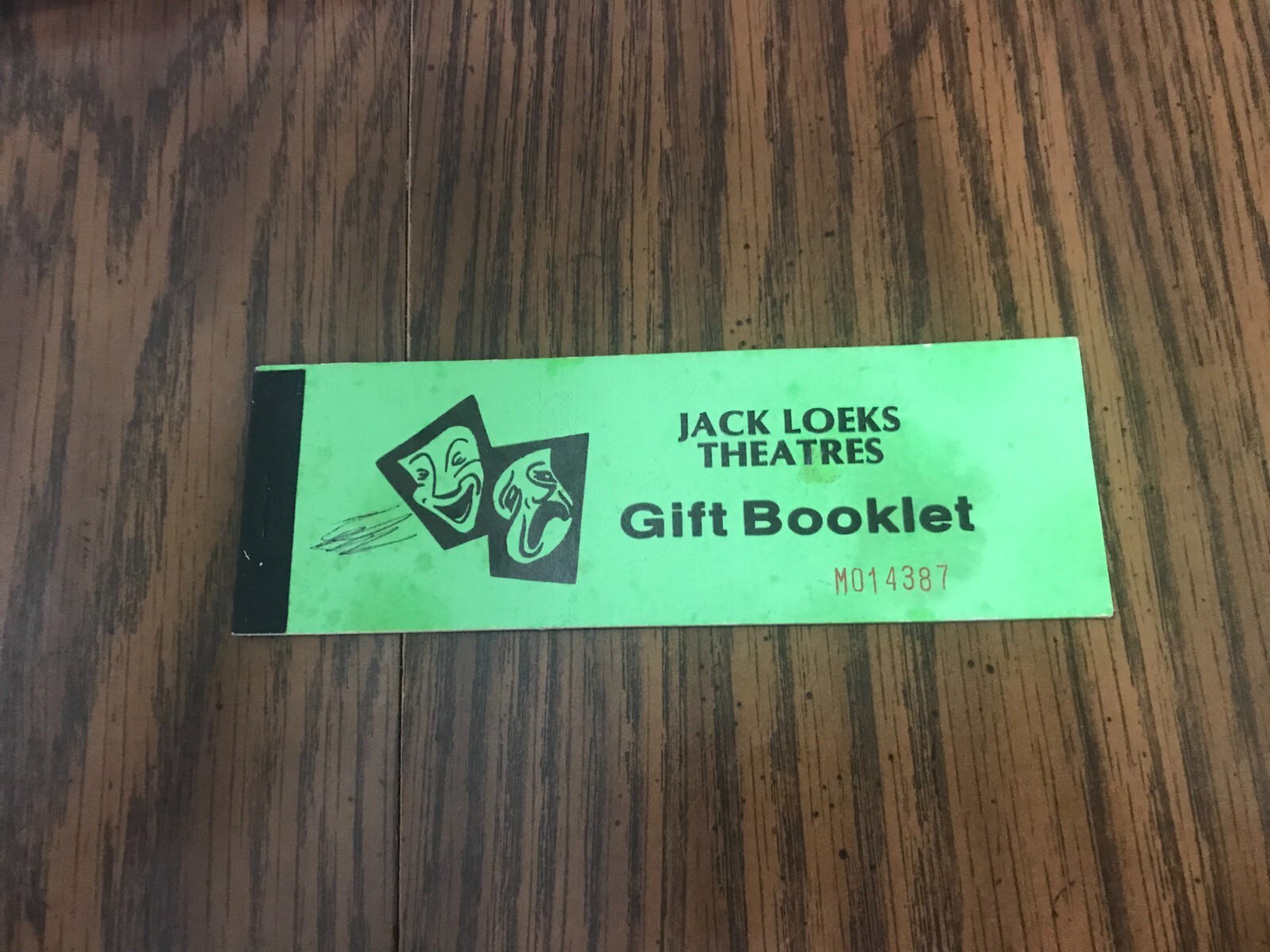 RARE VINTAGE JACK LOEKS THEATRES Gift CERTIFICATE BOOKLET