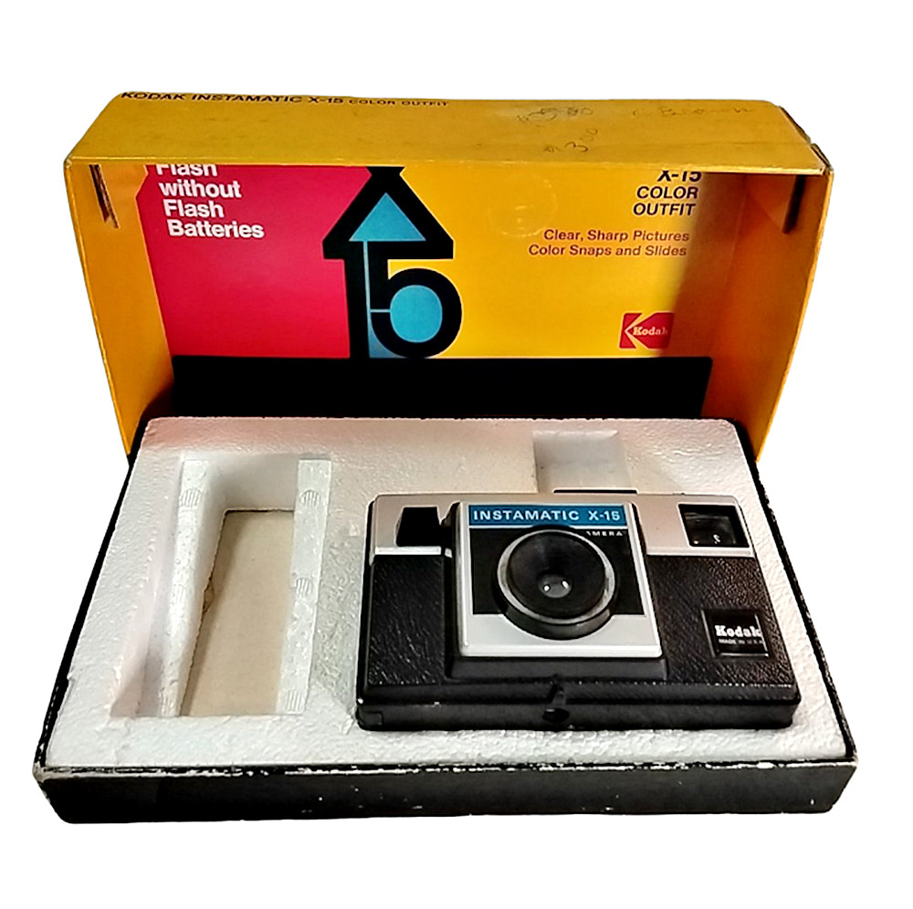 Vintage Kodak Instamatic X-15 Film Camera and Original Box