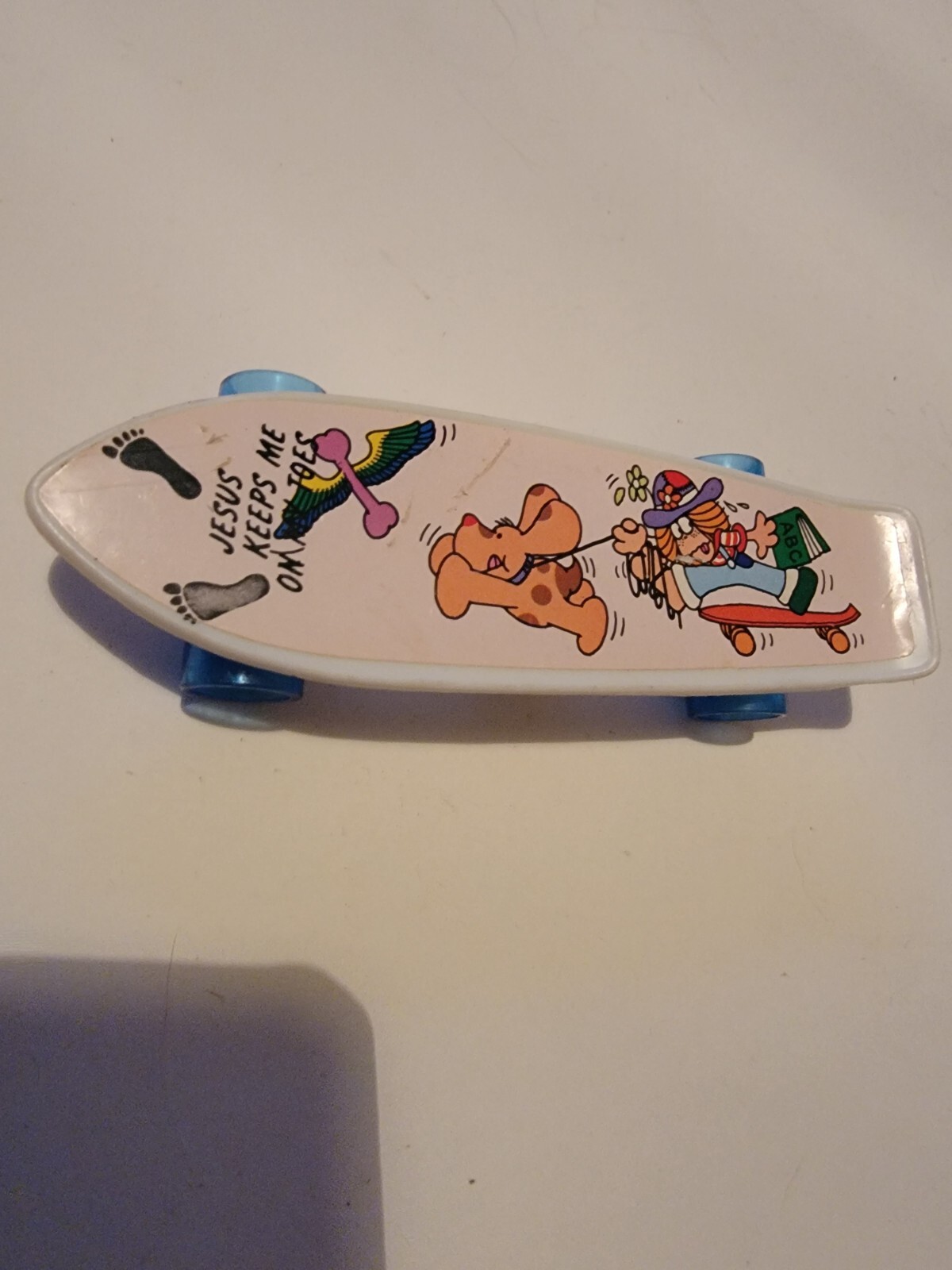 Mister Miracle Toy Skateboard Pencil Sharpener Wheels Move Vintage Jesus