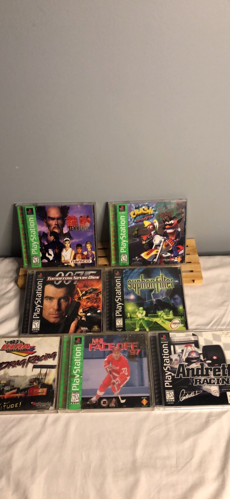 PlayStation 1~ 7 Game Bundle~Crash Bandicoot Warped~Tekken 2~Syphon Filter~007