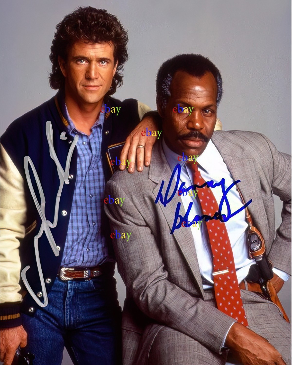 Mel Gibson Danny Glover Lethal Weapon Autographed Signed 8x10 Photo Reprint
