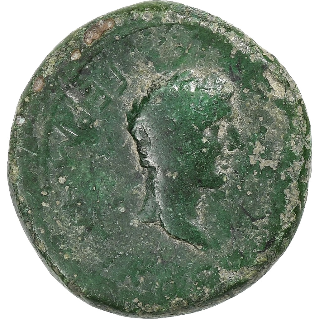 [#1505522] Germanicus with Drusus, Æ Unit, 14-19, Pergamon, Bronze, VF, RPC:I-23