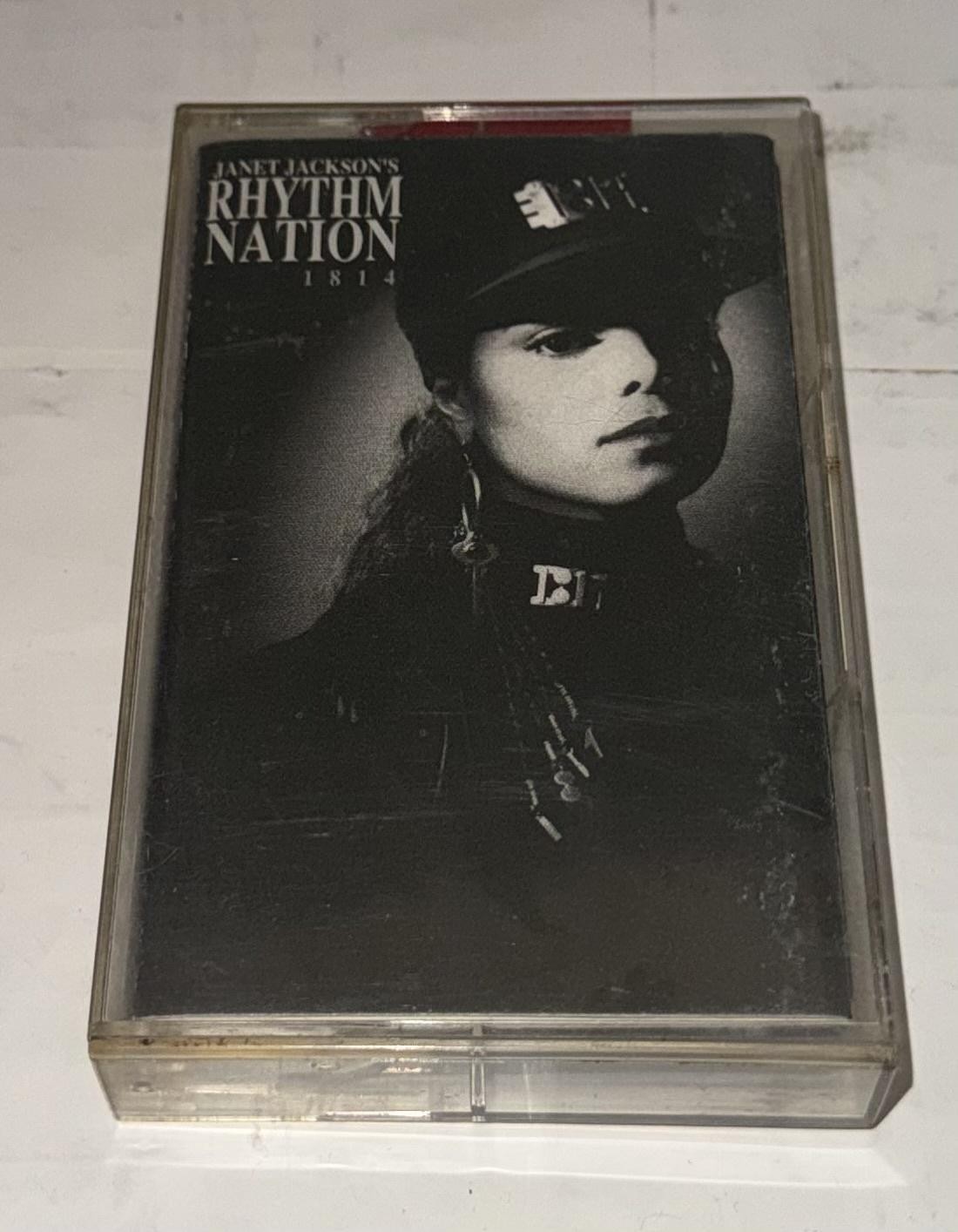 Vintage Janet Jackson Cassette Rhythm Nation 1814 1989 R&B Soul Pop Black Album