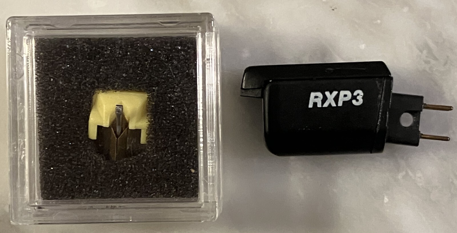 REALISTIC RXP3 (SHURE M104E) P-MOUNT CARTRIDGE AND NEW AFTER MARKET STYLUS :