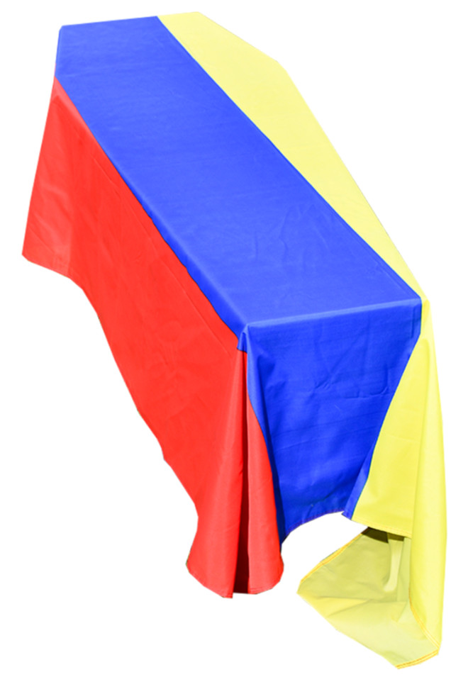 Colombia Flag Coffin Drape - Quick Dispatch