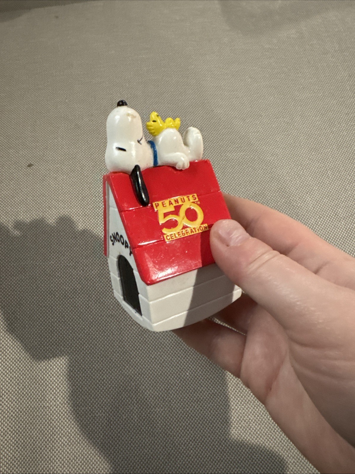 Snoopy Woodstock Dog House Figure Peanuts 50th Anniversary Celebration