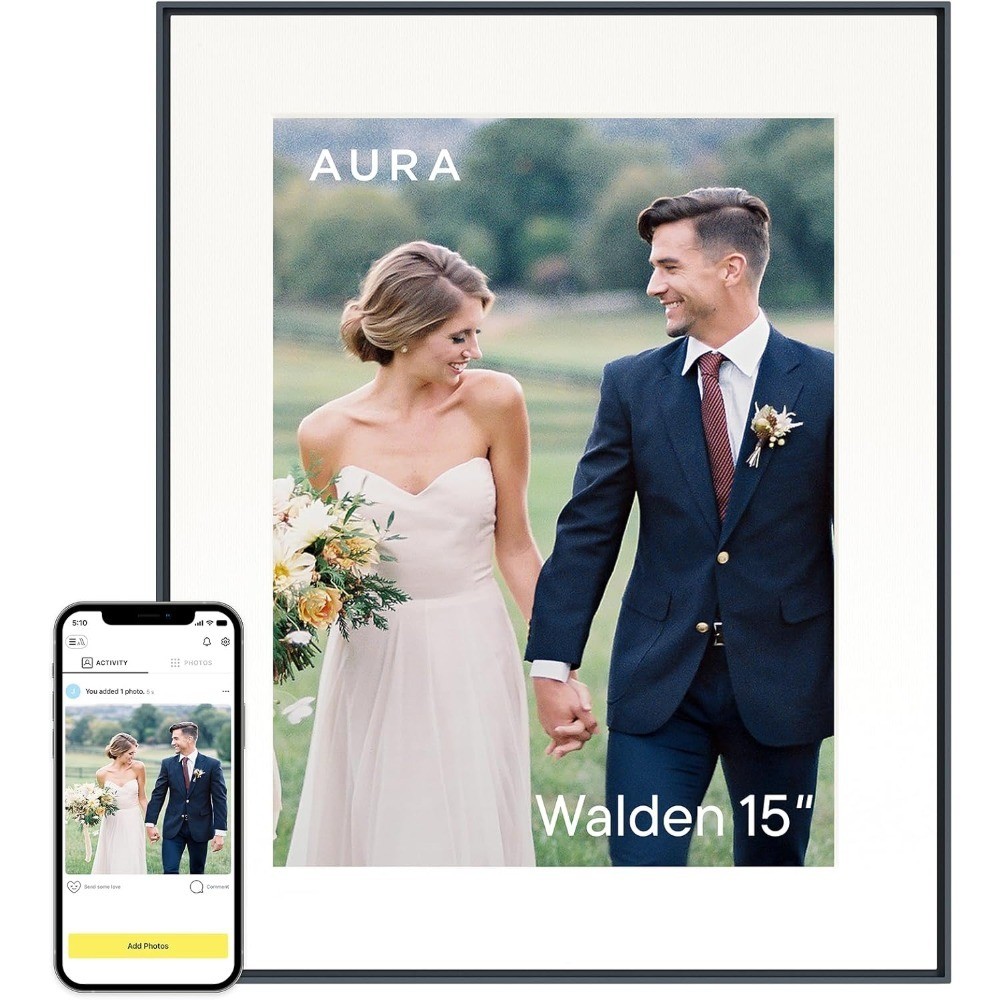 Digital Picture Frame for Gifting Send Photos from Phone Quick Easy Setup App